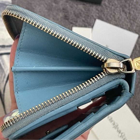 YSL COMPACT BLUE WALLET - Picture 11 of 13